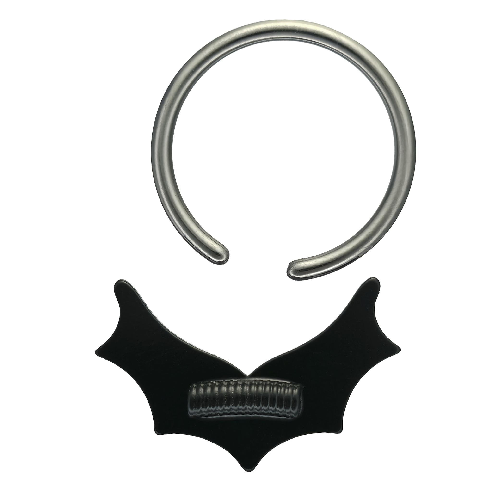 back side of spiderweb captive bead ring