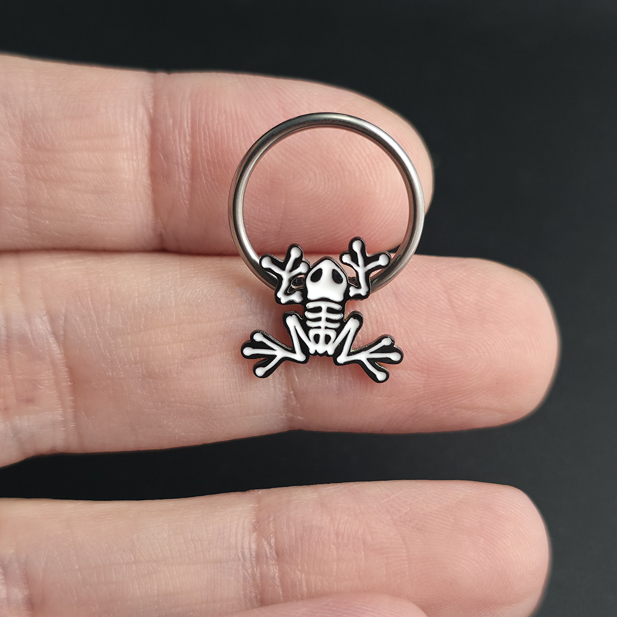 Skeleton Frog Septum + Daith Ring