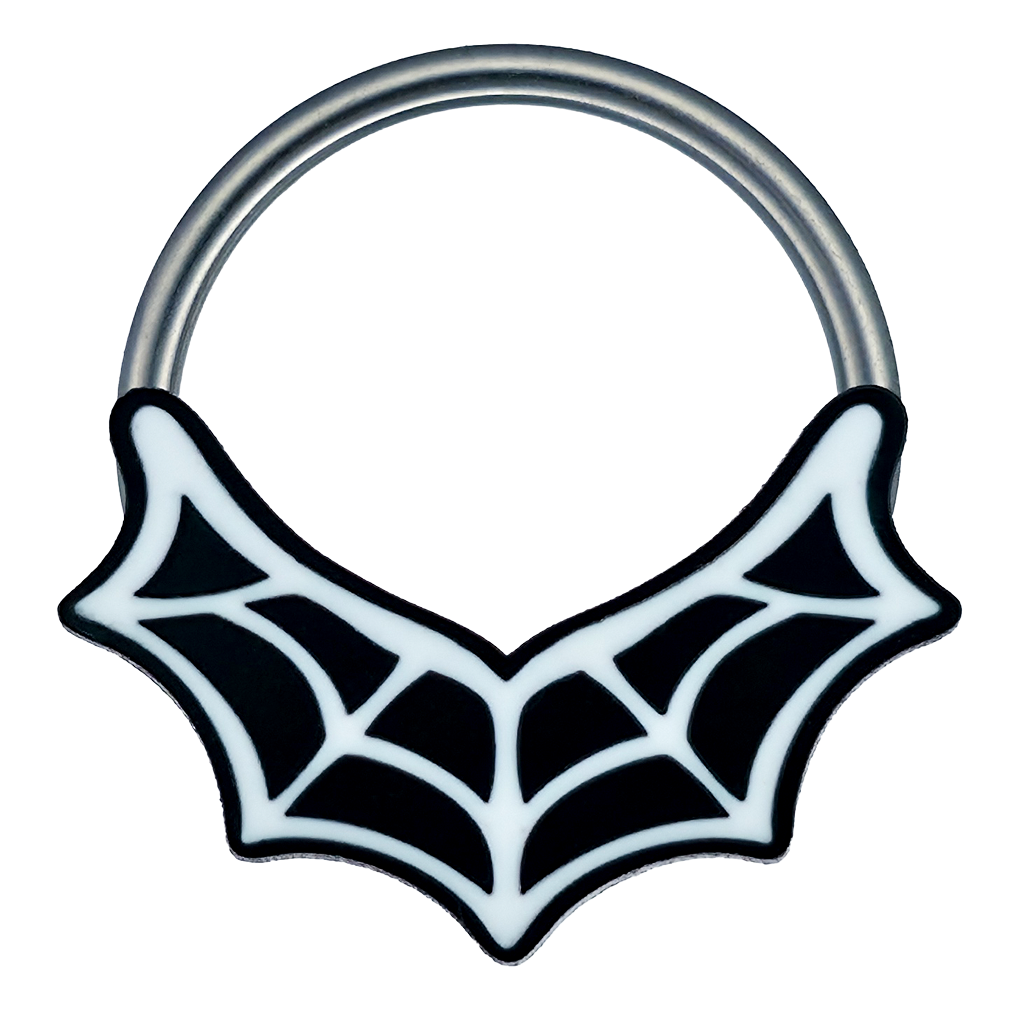 spiderweb captive bead ring