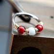 Amanita - Red & White Nose Ring Hoop - Metal Lotus