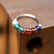 Jewel Ombré Beaded Nose Ring Hoop - Metal Lotus