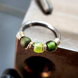 Lettuce - Green Jewel Tone Nose Ring Hoop - Metal Lotus