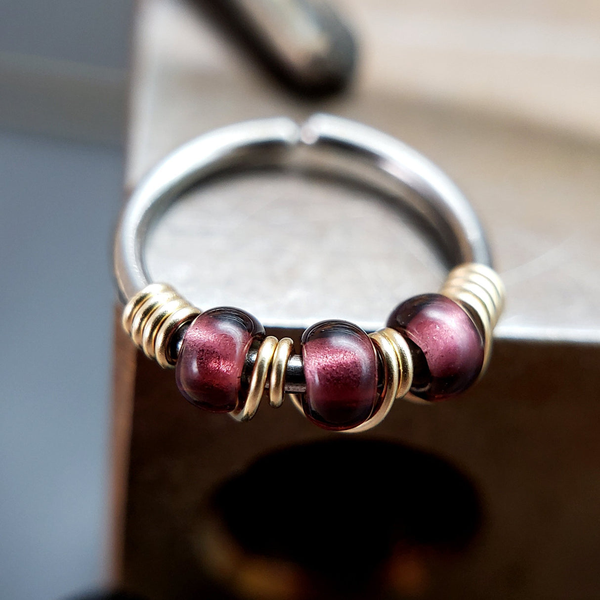 Royal - Purple Nose Ring Hoop - Metal Lotus