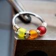 Salsa - Yellow, Orange & Red Nose Ring Hoop - Metal Lotus