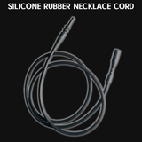 black silicone rubber necklace cord