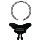 back side of luna moth captive bead ring
