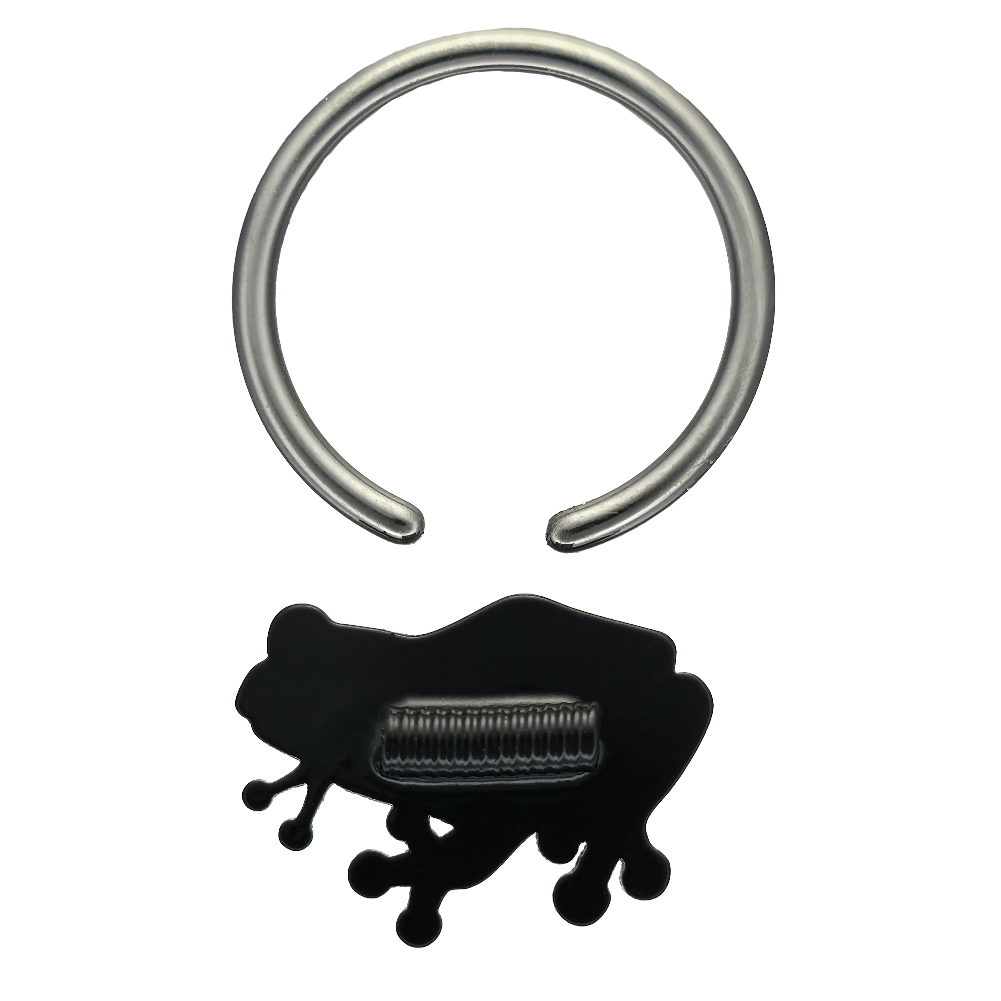 back side of red eyed tree frog captive bead ring