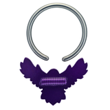 back side of flying raven captive bead ring