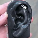 axolotl threadless stud for nose and ear piercings