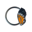 monarch chrysalis septum ring and daith earring
