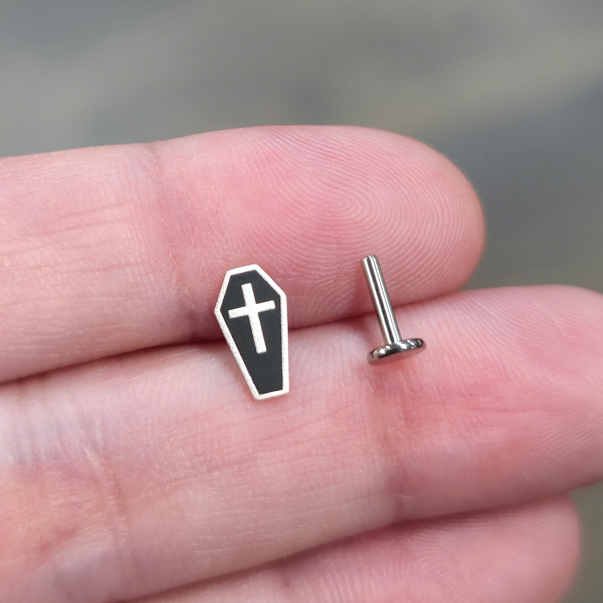 Coffin Nose Stud + Earring