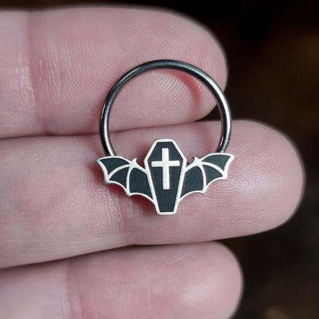 coffin bat captive bead ring