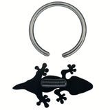 back side of crested gecko skeleton captive bead ring