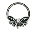 death's head moth septum ring and daith earring
