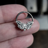 skull moth captive bead ring