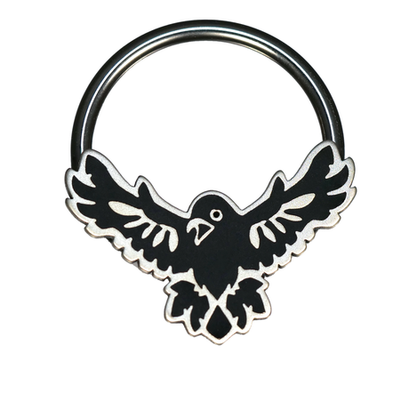 flying raven septum ring