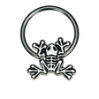 frog skeleton septum ring