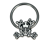 frog skeleton septum ring