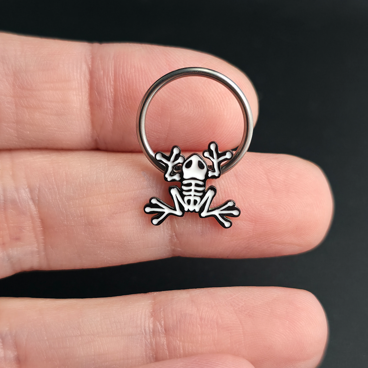 Skeleton Frog Septum + Daith Ring
