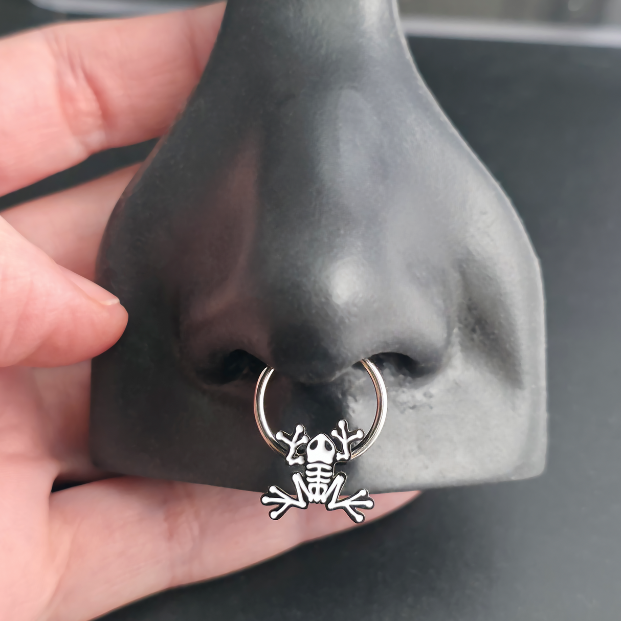 Skeleton Frog Septum + Daith Ring