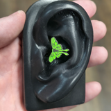 glow in the dark luna moth septum and daith ring