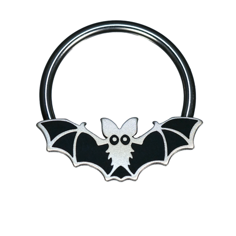 halloween bat septum ring