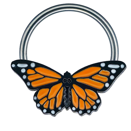 monarch butterfly septum ring