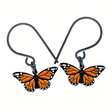 monarch butterfly dangle earrings