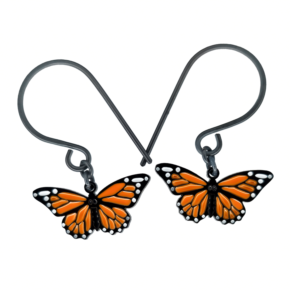 monarch butterfly dangle earrings