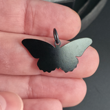 back side of monarch butterfly necklace pendant