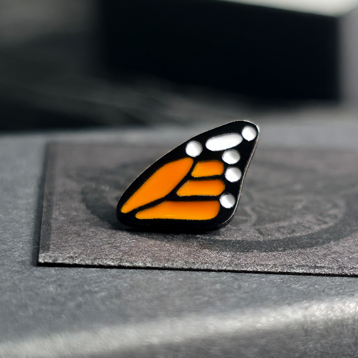 butterfly wing nose stud