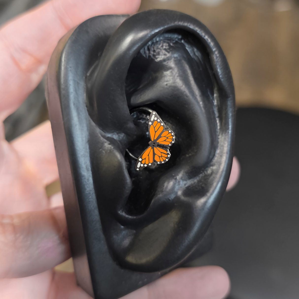 monarch butterfly daith earring