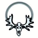 moose skull captive bead ring