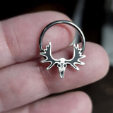 moose skull captive bead ring
