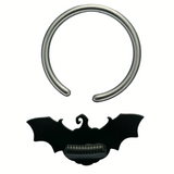 Halloween Pumpkin Bat Septum + Daith Ring