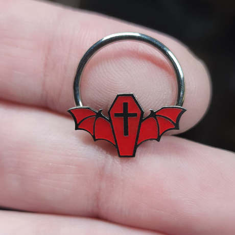 red coffin bat septum ring
