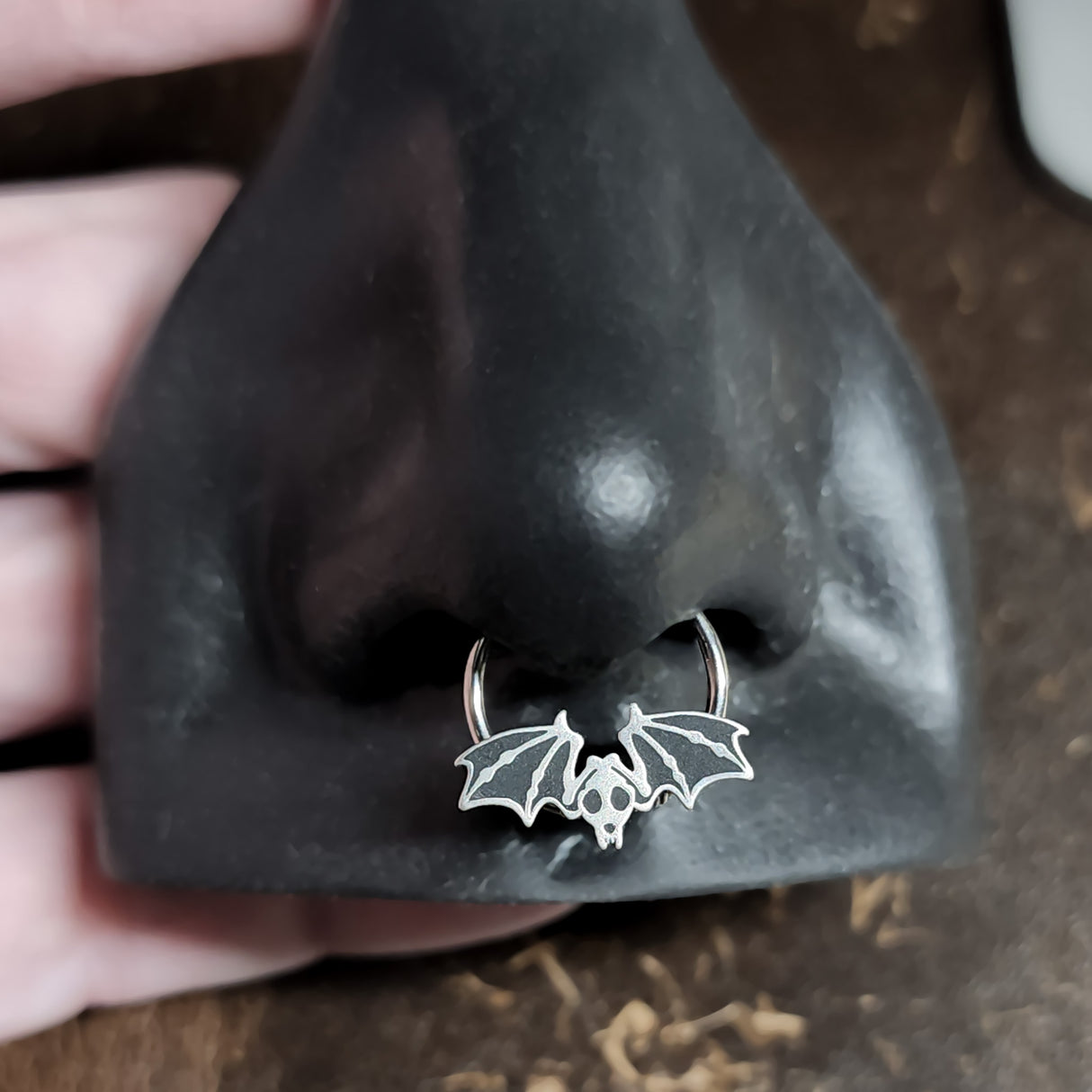 bat skeleton septum ring