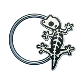skeleton crested gecko daith earring