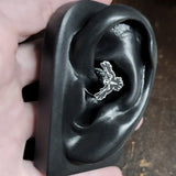 raven skeleton daith earring