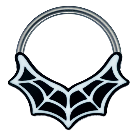 spiderweb captive bead ring