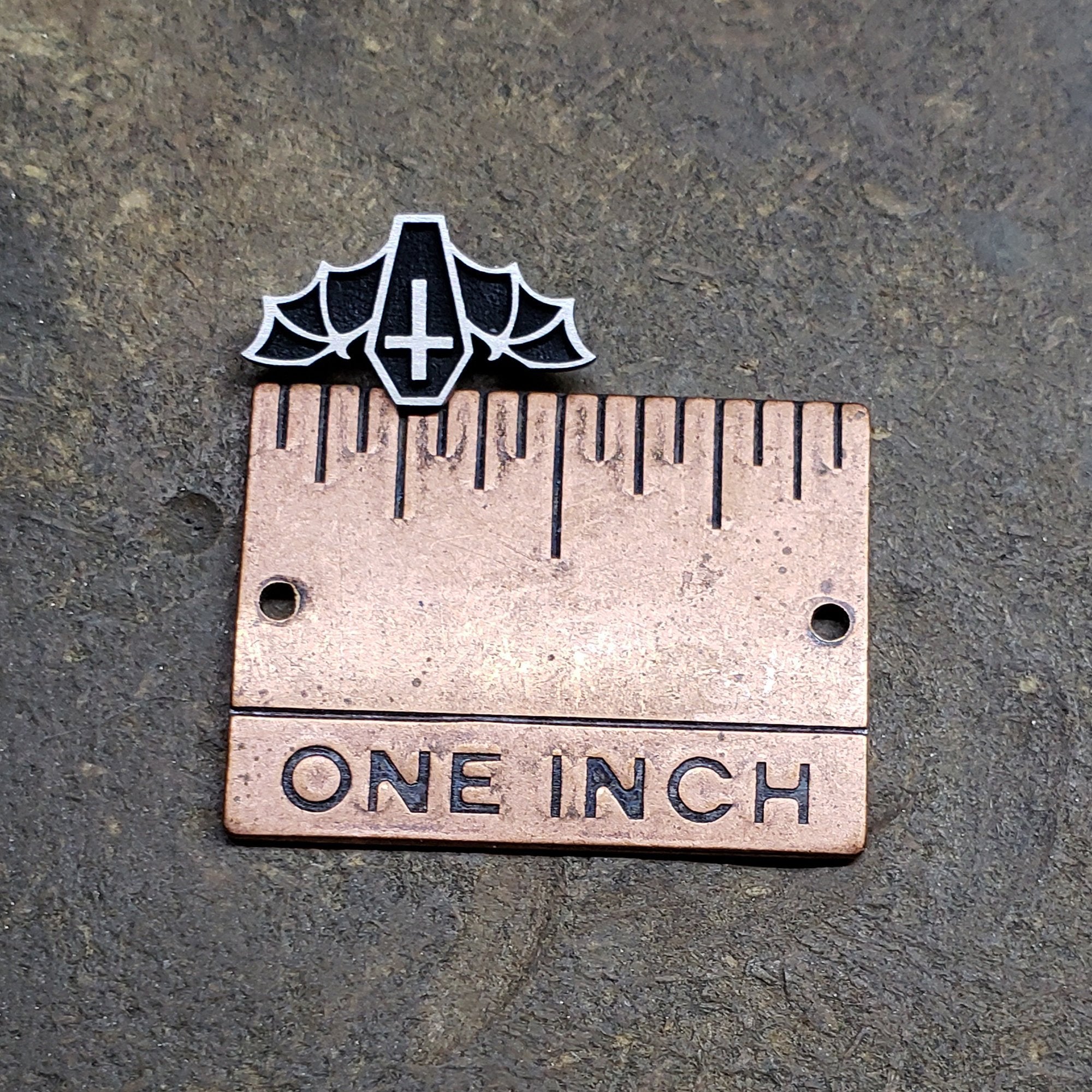 16G Coffin Bat Captive Bead Ring - Metal Lotus