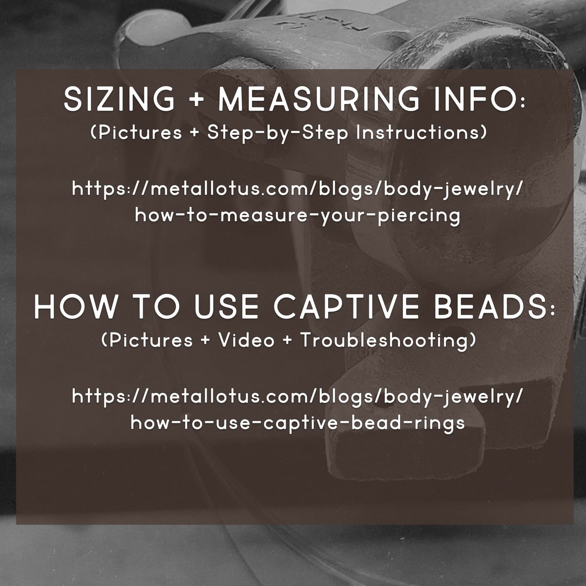 16G Moose Skull Captive Bead Ring - Metal Lotus