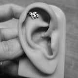 Skull Cat Stud - Metal Lotus
